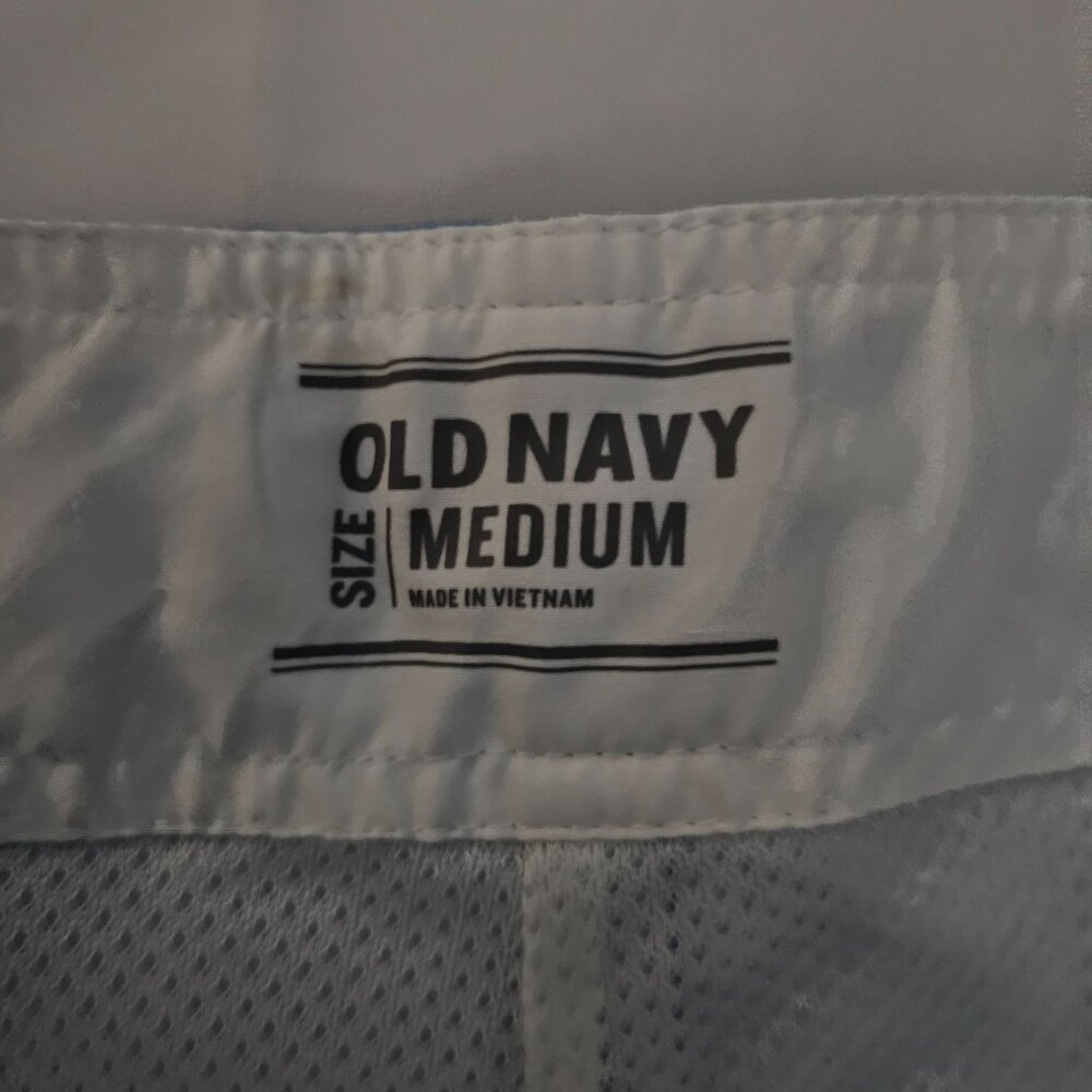 Old Navy Men's Blue/Green Tropical Print Swim Board Shorts Size Medium - Picture 8 of 15